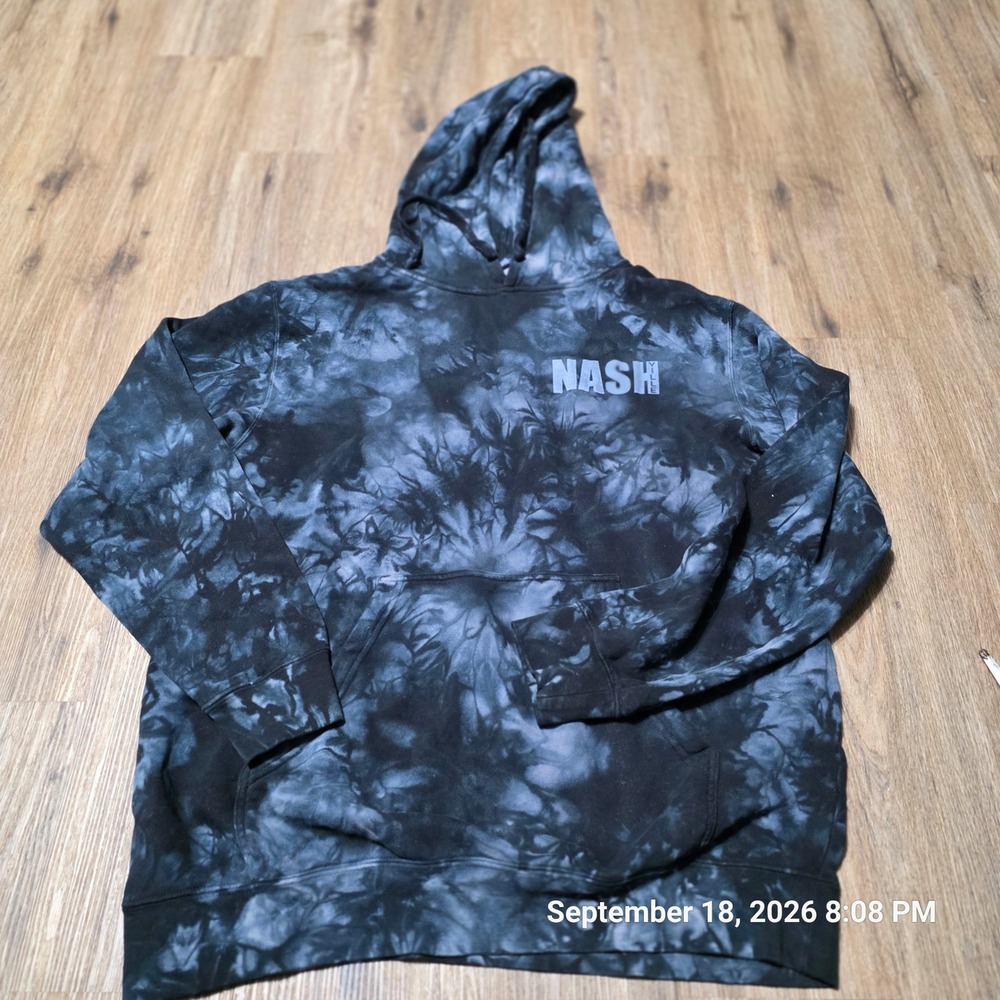 Independent Trading Co Nashville Tie Dye Hoodie Black Charcoal Grey Sweatshirt